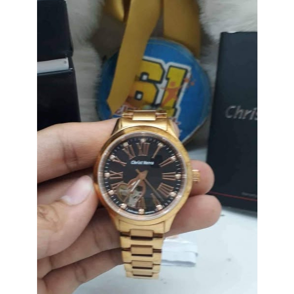 JAM TANGAN AUTOMATIC CHRIST VERRA 30829L-15