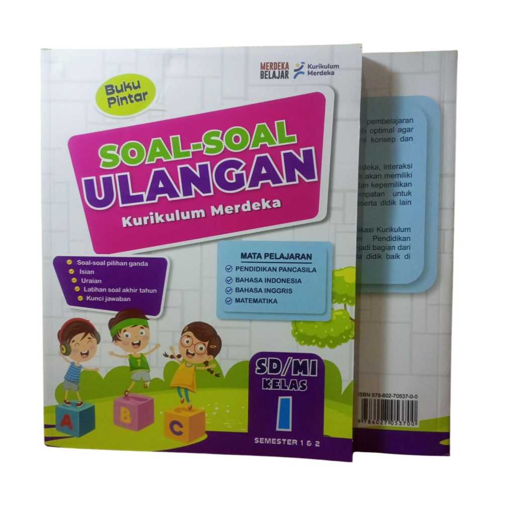 BUKU PINTAR SOAL SOAL ULANGAN KELAS 1 KURIKULUM MERDEKA - DUTA PRESTASI