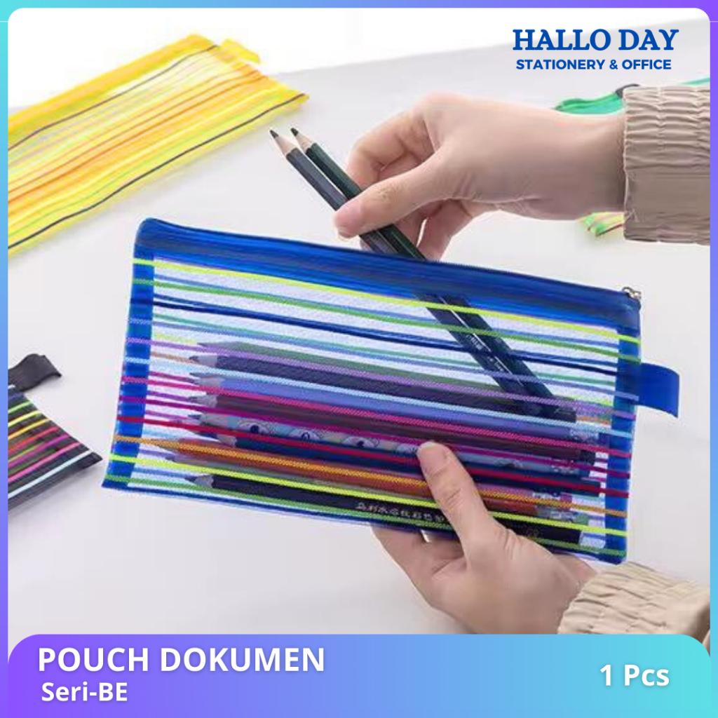 

HD Tempat Pensil / Kotak Pensil Alat Tulis / Tempat Makeup Rainbow Model Jaring