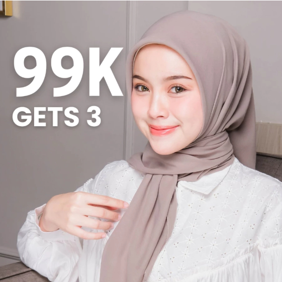 Hijab Ansania Ultra Voal Jahit Tepi Plat S (Kerudung Hijab Segiempat Polos)