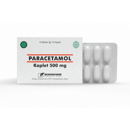 PARACETAMOL 500 MG BERNO BOX 100 TABLET