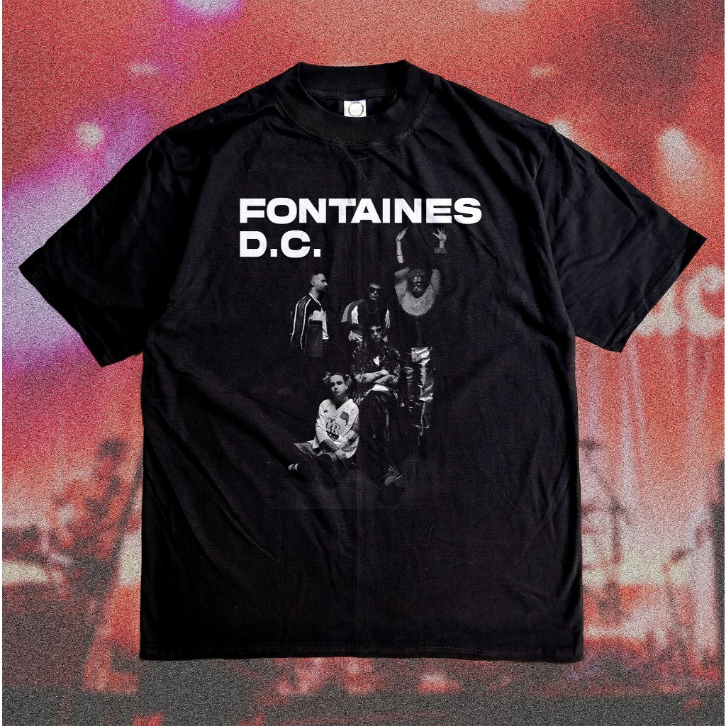 Fontaines DC Heavyweight 16s - Kaos Band Merch Fontaines DC Cotton Combed Bootleggg
