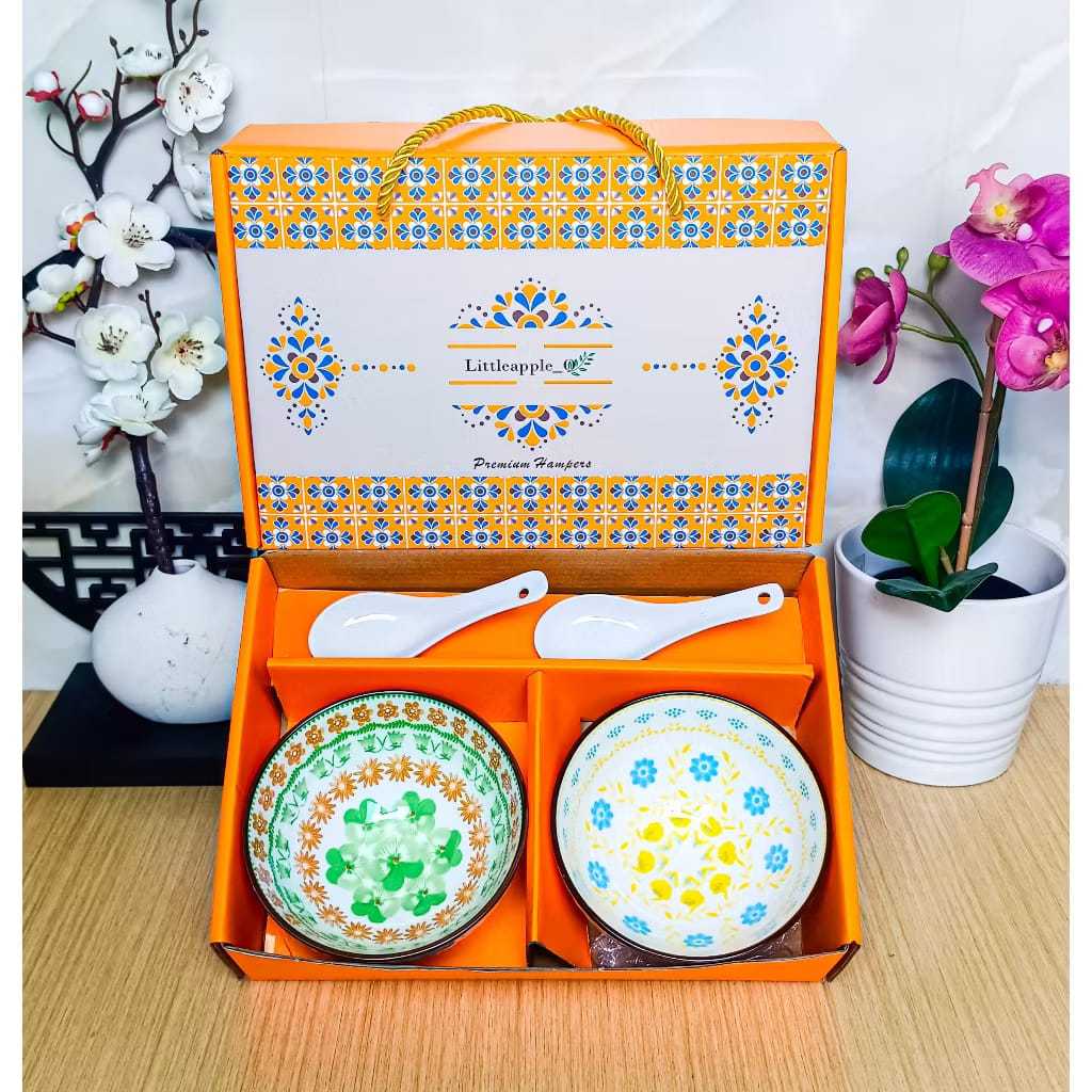 Mangkuk Piring Set Keramik Minimalis  / Hampers Idulfitri Eid / Japanese Set Piring Mangkuk Peralata