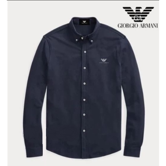 Giorgio Armani Kemeja Lengan Panjang Pria - Kemeja Kantor Pria - Kemeja Formal dan Calsual Pria