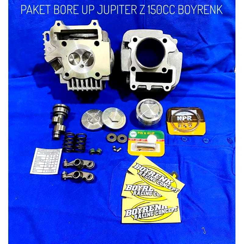 PAKET BORE UP JUPITER Z / VEGA R NEW 5TN 5TP 130CC / 150CC - BOYRENK RACING