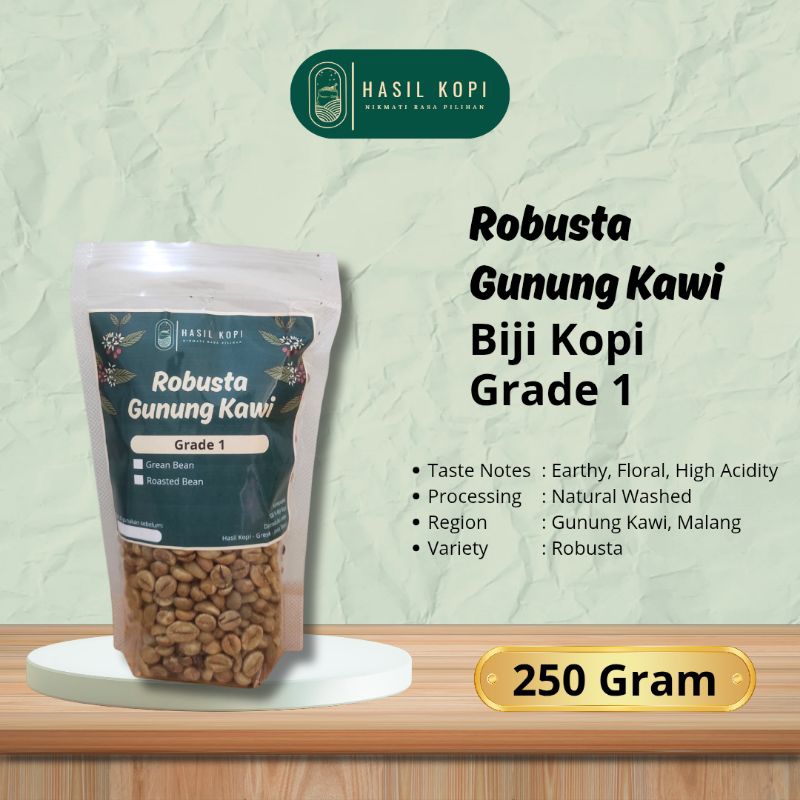 

Biji Kopi - Robusta Gunung Kawi Grade 1 (250 gram)