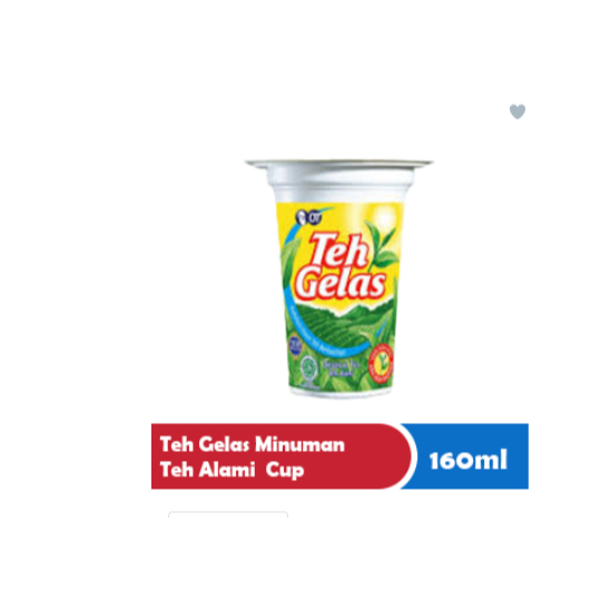 

TEH GELAS MINUMAN TEH ALAMI CUP 160mL