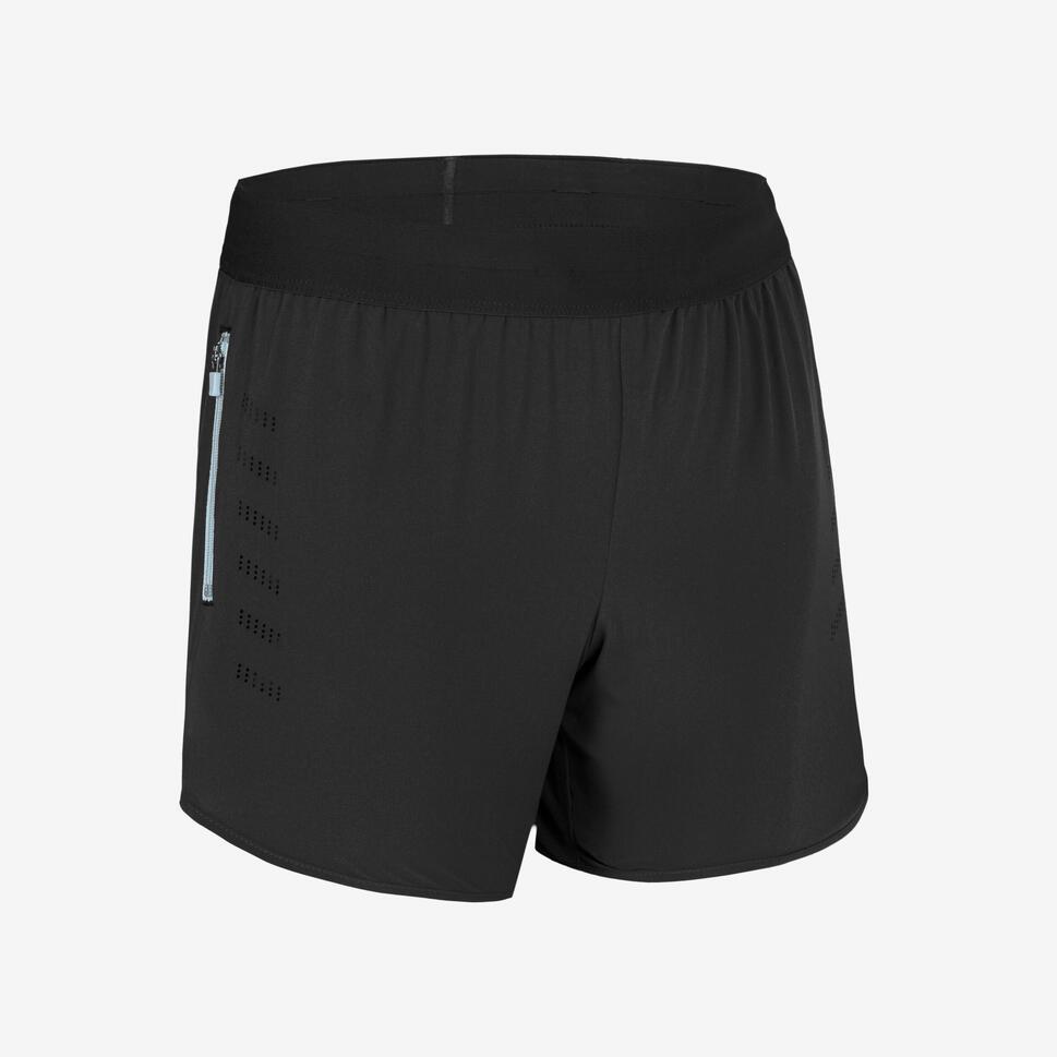 Decathlon KIPRUN Celana Olahraga Lari Anak KIPRUN DRY+ 900 - Hitam & Kuning Neon - 8842025