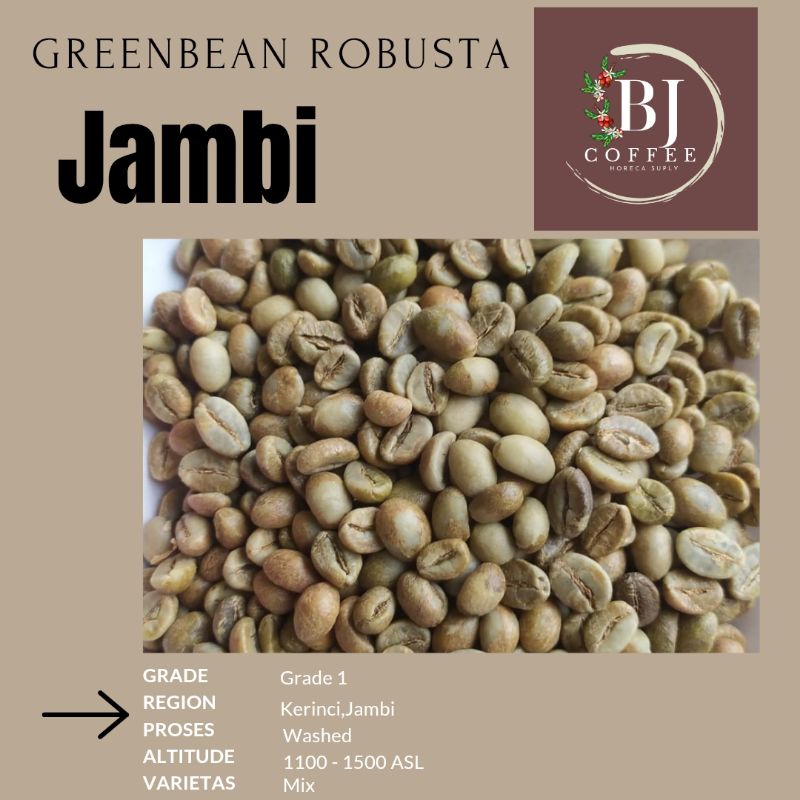 

Greenbean Biji Kopi Robusta Jambi 1kg