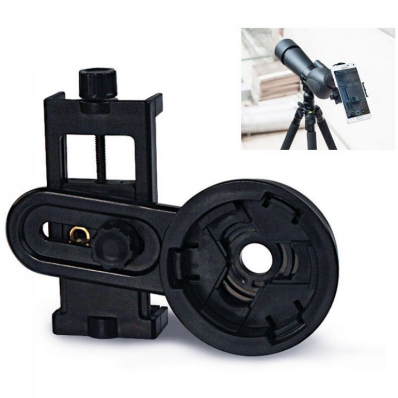 Mount Holder Hp Teropong Universal Smartphone ke Teropong Monokular