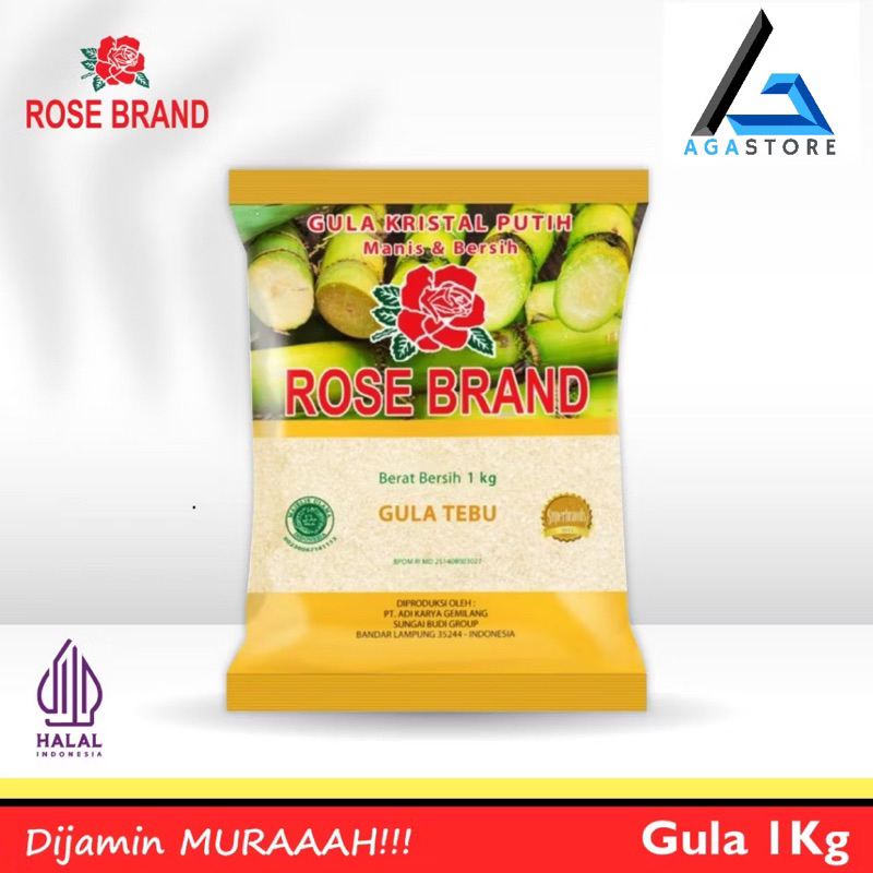 

Gula Rose Brand 1 kg / Rosebrand Gula Pasir 1 kg Random Kuning Hijau / Gula Pasir Rose Brand 1 kg