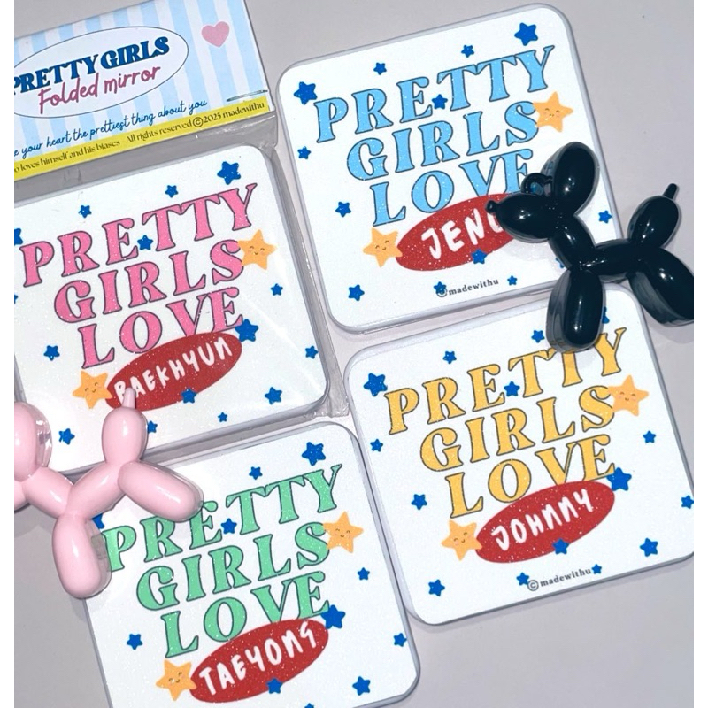 PRETTY GIRLS FOLDED MIRROR