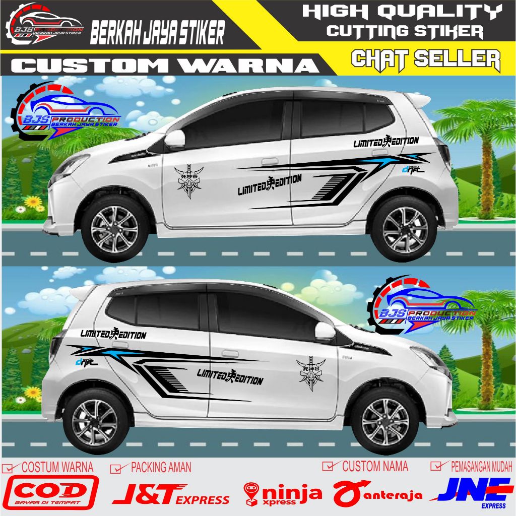 NEW Stiker Mobil Brio Stiker Cutting Honda Brio Stiker Mobil Brio Terlaris