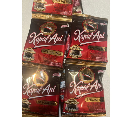 

Kopi Kapal Api Special Mix / Kopi Hitam + Gula (25gr) - Kopi Kapal Api Special Mix 10 Sachet
