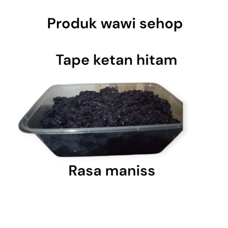 

tape ketan hitam murni bukan campuran rasa manis orginal 500g