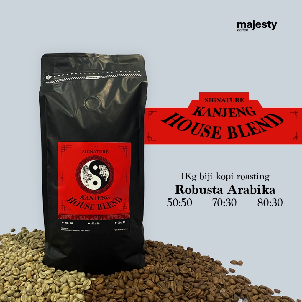 

1Kg House Blend Kanjeng Signature [Robusta Arabica] Kopi Biji Campur