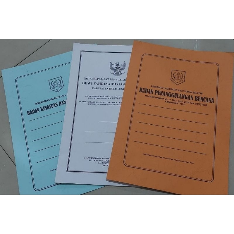 Print Cetak Stopmap Map Buffalo / Linen Custom F4