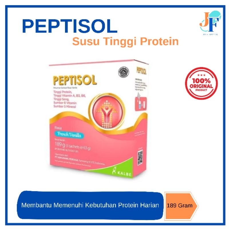 Peptisol | Susu Tinggi Protein | French Vanilla