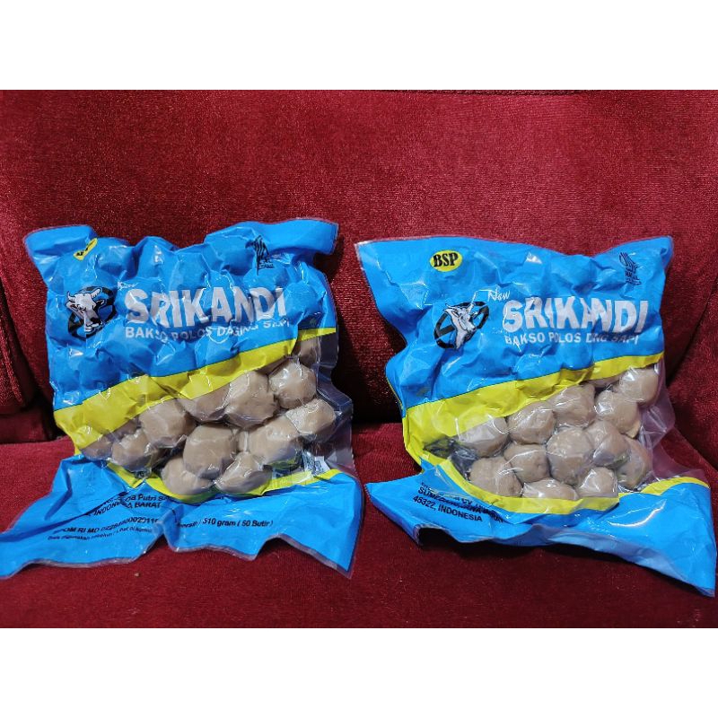 

BAKSO SRIKANDI BSP BASO POLOS DAGING SAPI 25 / 50 BUTIR 250 / 500 GRAM