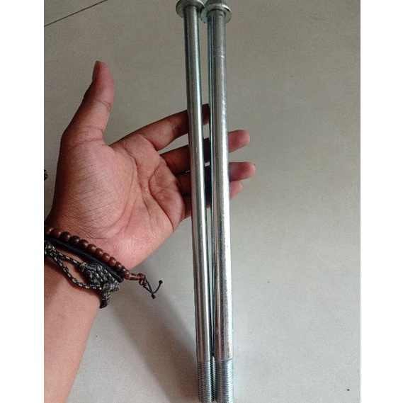 Terbaru AS RODA DIAMETER 12MM DAN 15MM PANJANG 3CM  AS RODA SUPER PANJANG SUPER TRACK PANJANG 3CM AS