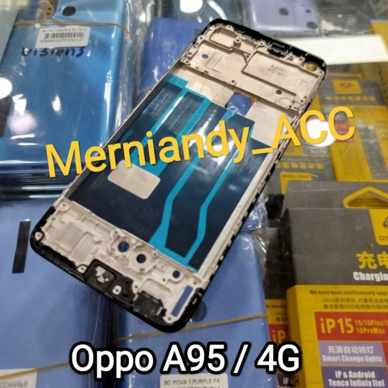 Frame tulang tengah Oppo A95 / 4G tulang lcd tatakan mesin