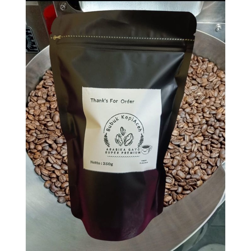 

Kopi Hitam Bubuk Arabica Asli Aceh Halus dan Kasar 250 Gram