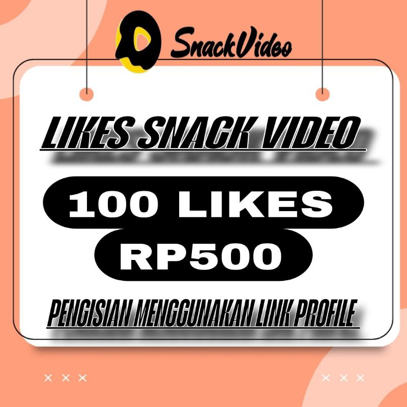 PROMO SNACK VIDEO LIKE PERMANEN LIKE SNACK VIDEO