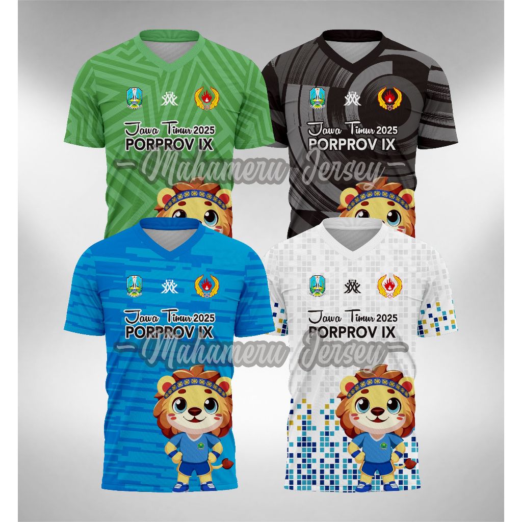 Jersey PORPROV JATIM 2025 Pekan Olahraga Provinsi Jawa Timur MASKOT SIMA