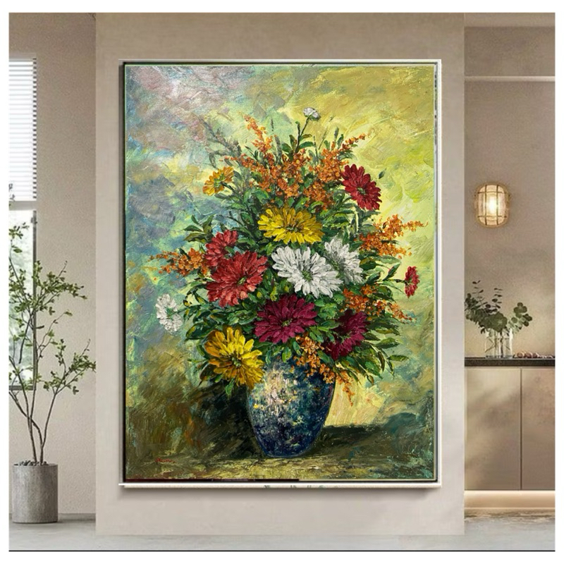 Lukisan Dinding Aesthetic | Lukisan Kanvas dinding | Lukisan Bunga