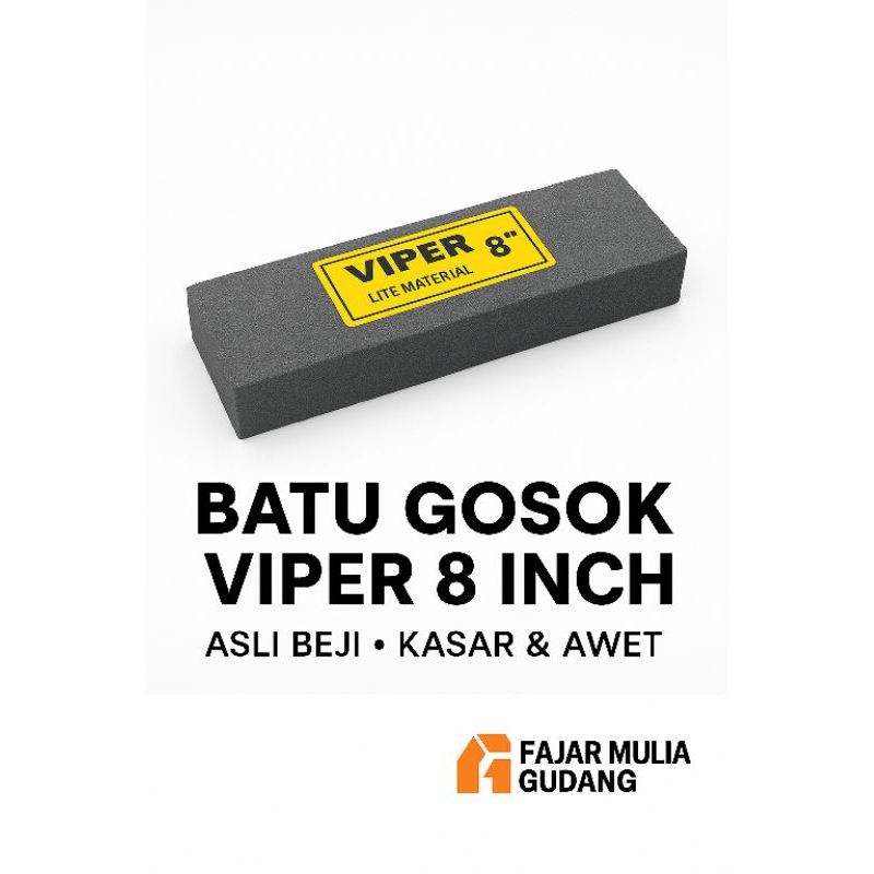 Batu Gosok Ungkal Beji Pisau Pengasah Asah Sabit Sharpening Stone 8" Inch