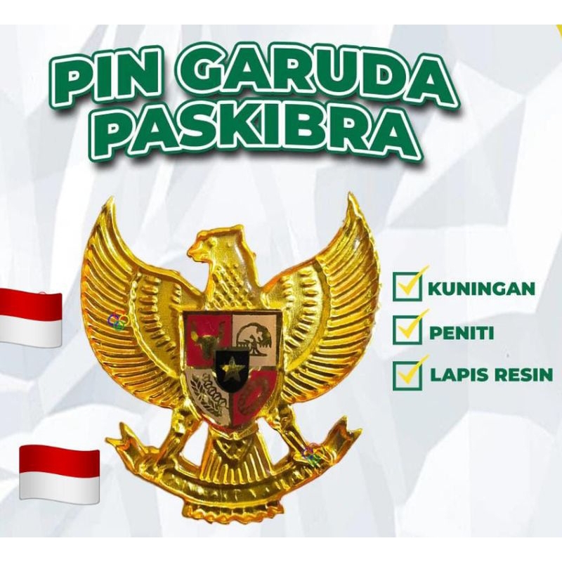PIN GARUDA EMAS / PIN PASKIBRAKA / BROS KUNINGAN