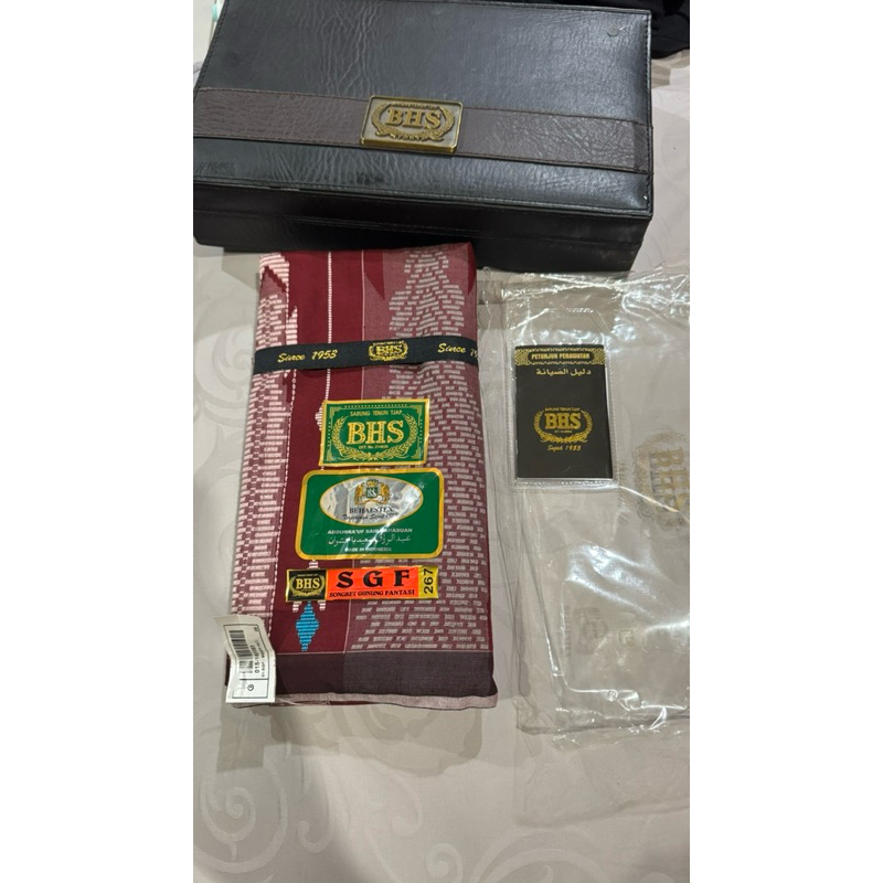 Sarung BHS Spunsilk BGL SGF Merah Hati Original Langka Koleksi