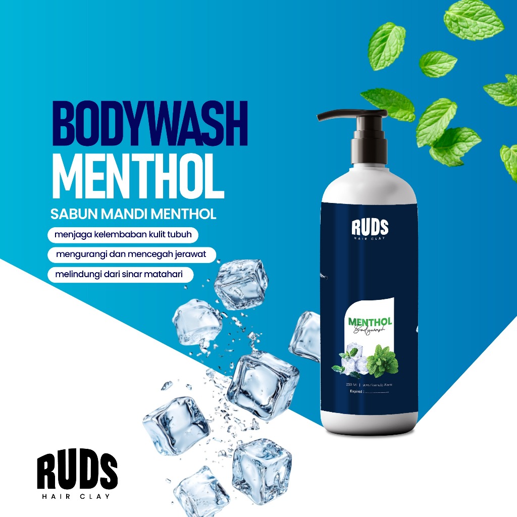 Ruds Sabun Mandi Cair Untuk Pria Strong Menthol Botol 200ml