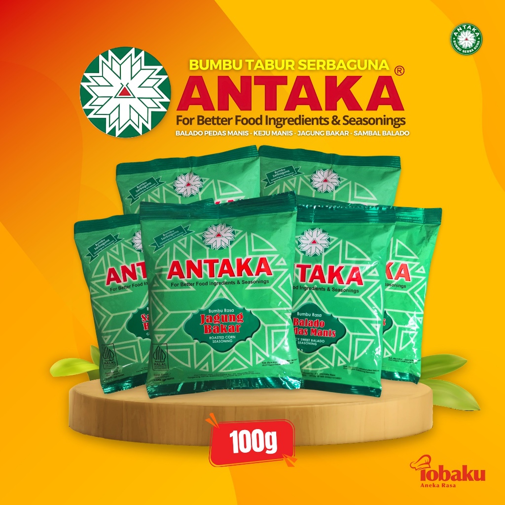 

ANTAKA Bumbu Tabur Serbaguna 100g : Keju Manis, Balado Pedas Manis, Balado Manis, Jagung Bakar