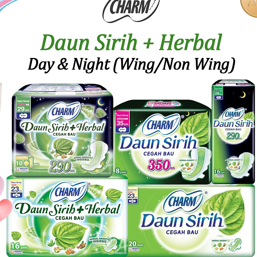 CHARM PEMBALUT DAUN SIRIH + HERBAL