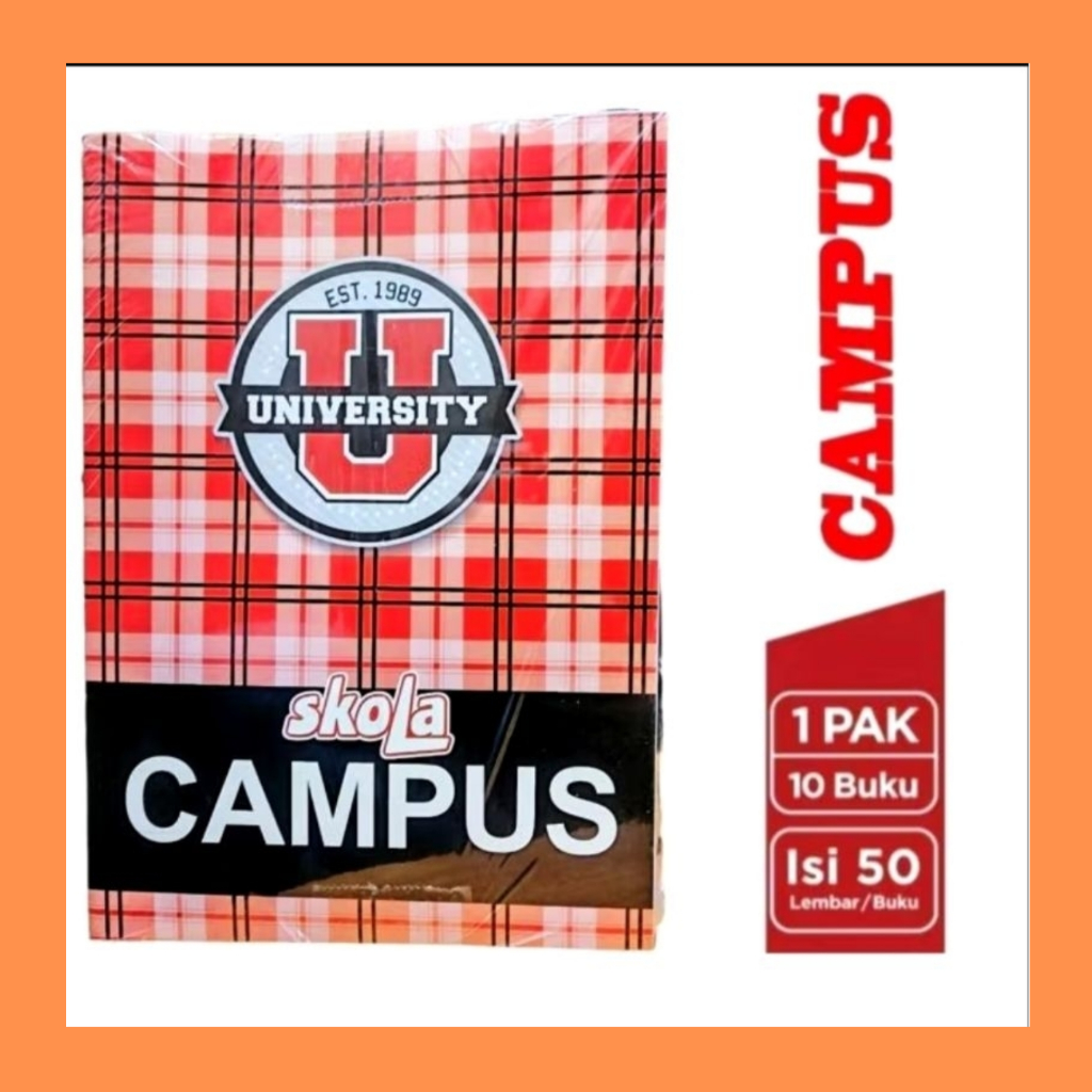 

SKOLA Buku tulis ukuran boxy isi 50 lembar ( 1 pak isi 10 buku )