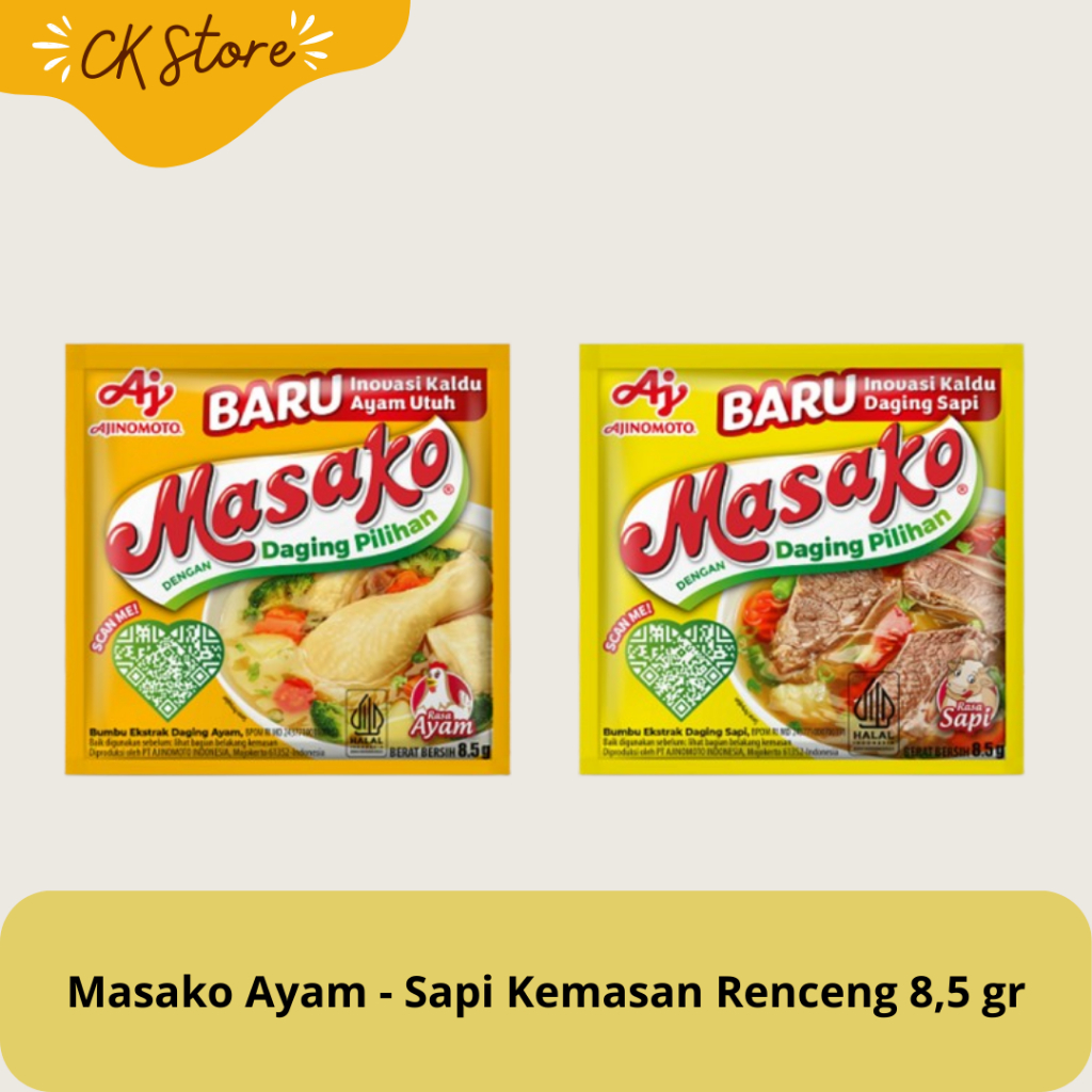 

Masako Kaldu Ayam 8,5gr - Masako Ayam Renceng