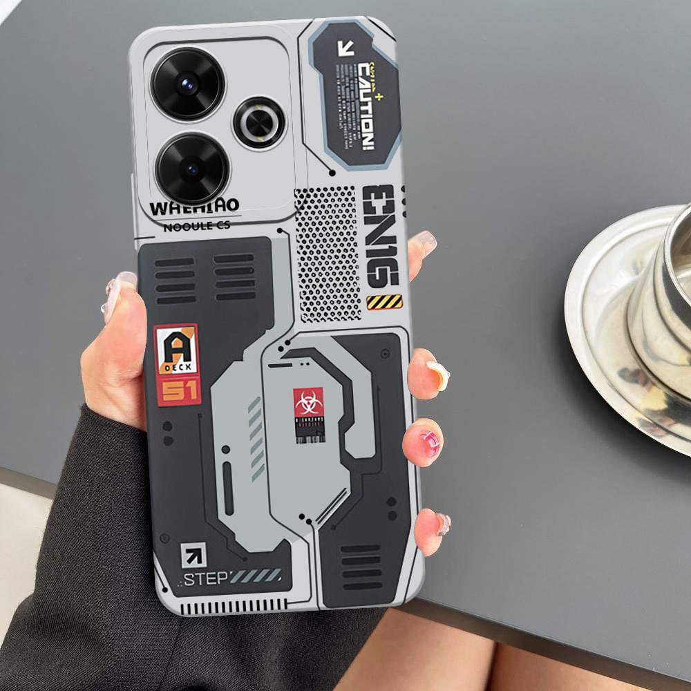 [BC01] Case Untuk Xiaomi Redmi 13 - Motif Mesin CPU Cyberpunk - Softcase Pro Camera, Casing HP, Peli