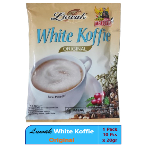 

Luwak White Koffie 3in1 Original 20gr 10Pcs