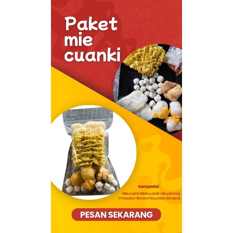 

Paket Cuanki mie 10 pcs