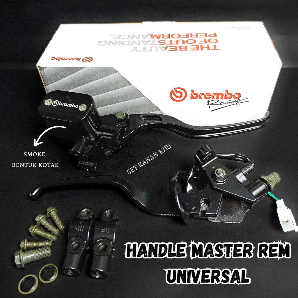 HANDLE MASTER REM BREMBO UNIVERSAL MODEL TABUNG KOTAK HITAM HANDLE BREMBO BEAT HANDLE BREMBO SCOPPY 