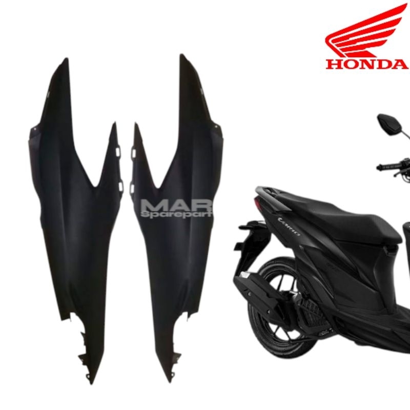 Cover Body Samping Honda Vario 125 150 New 2018 2022 Hitam Doff Original