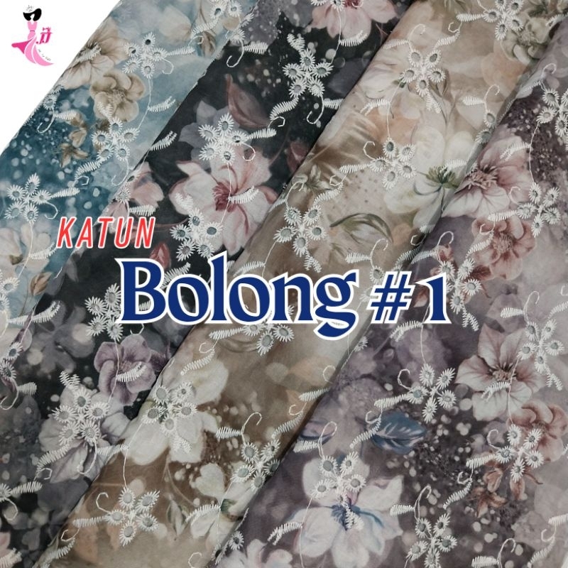 [#1LV] katun bordir bolong meteran / katbol / katun bolong / katun embrodery / katun bordir premium 
