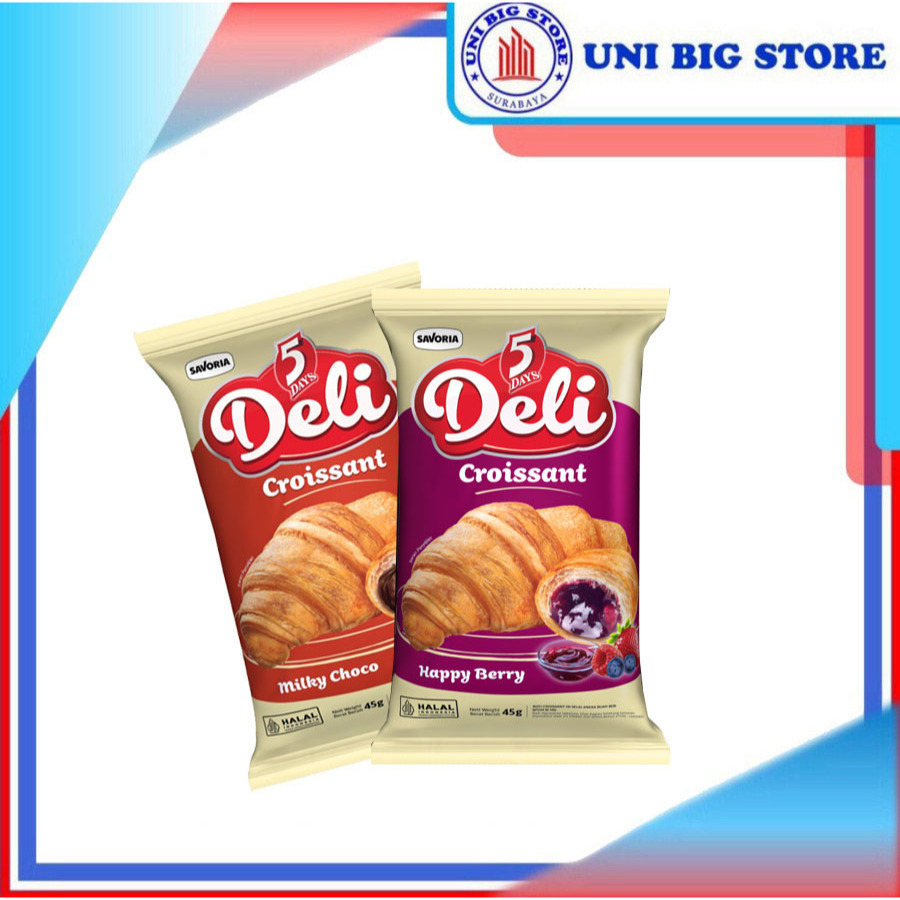

5DAYS 5 Days Deli Milky Choco & Happy Berry Roti Croissant 45 gr