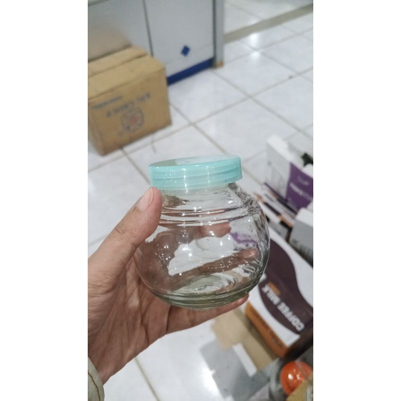 Tempat bumbu dapur kaca 250gr | toples kecil toples jadul toples mini tempat bumbu