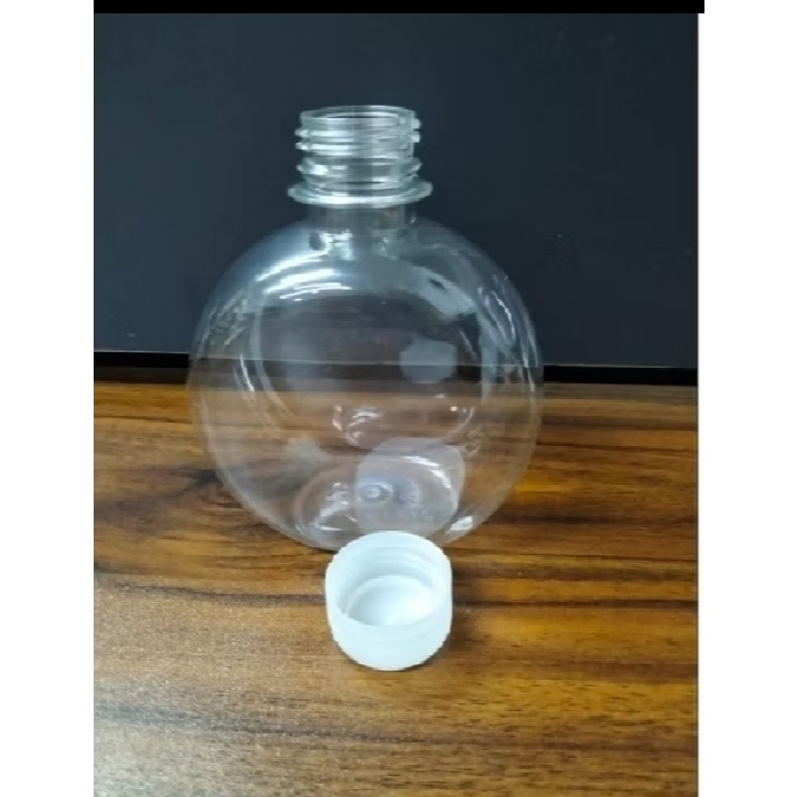 Promo Botol Minum Plastik //Botol BULAT Gepeng Plastik 300ml