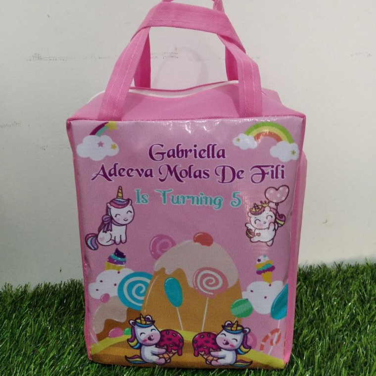 

[ 20x13x25 ] tas ultah resleting/tas ultah/tas ulang tahun souvenir murah