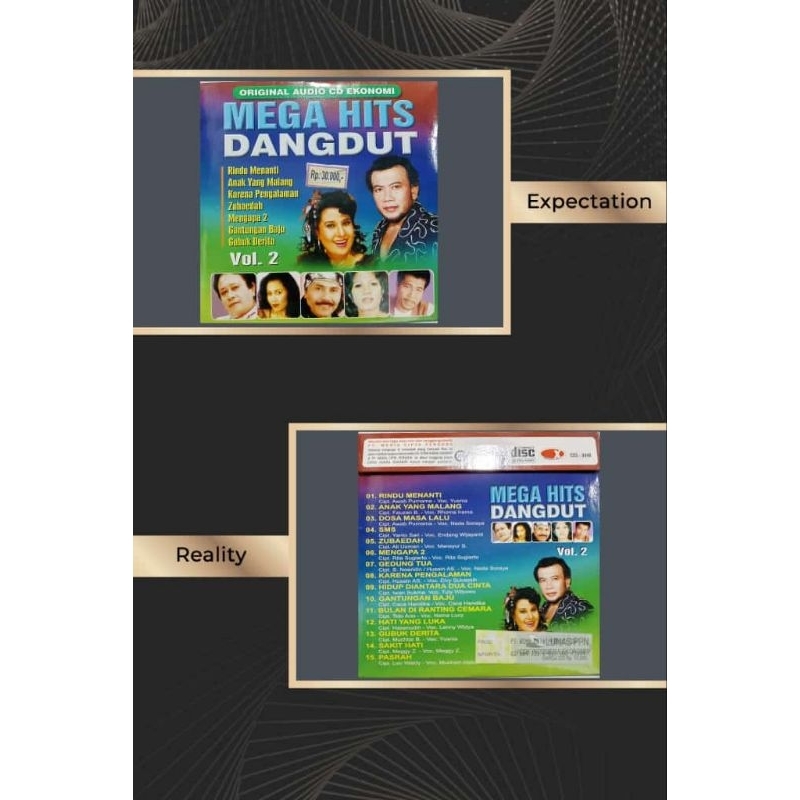 CD audio Mega hits dangdut vol 2