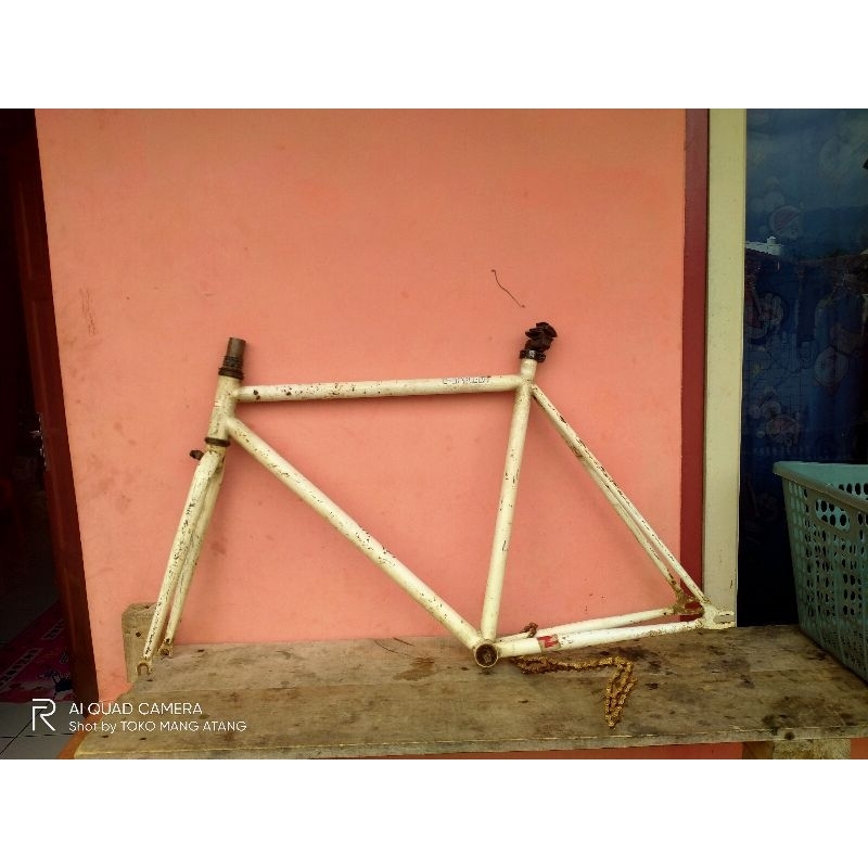 Frame Fork Sepeda FIXIE 700C SIZE 53 ATAU 21" SERI JK11D12106 NNC LANGKA DO TEBAL