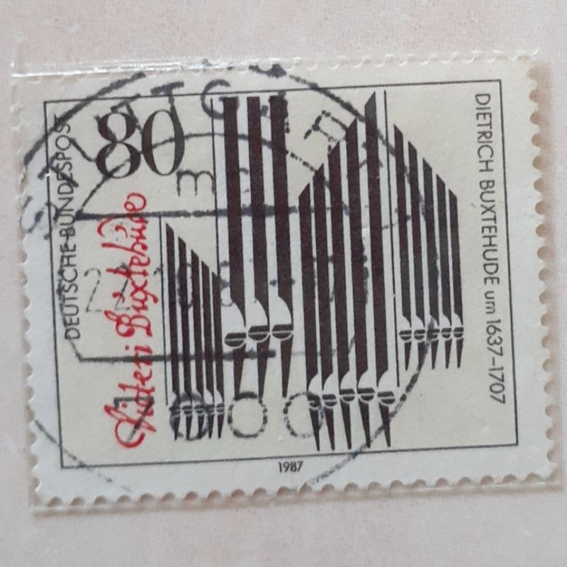 

Perangko Jerman Organ Pipes and Signature Tahun 1987